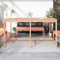 Berkfield Home Garden Table 203.5x90x110 cm Solid Wood Douglas in Light Tan