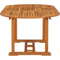 Berkfield Home Garden Table 200x100x75 cm Solid Wood Eucalyptus in Brown | Size: 200 x 100 x 75 cm