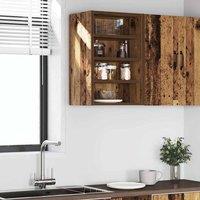 Berkfield Home Hanging Cabinet Old Wood 40x29.5x60 cm Engineered Wood in Brown
