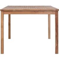 Berkfield Home Garden Table 200x100x77 cm Solid Teak Wood in Brown | Size: 200 x 100 x 77 cm