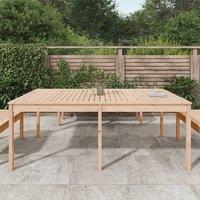 Berkfield Home Garden Table 203.5x100x76 cm Solid Wood Pine in Light Brown