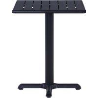 Berkfield Home Garden Table Black 60x60x75 cm | Size: 60 x 60 x 75 cm