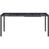 Berkfield Home Garden Table Anthracite 165x80x72 cm Steel in Black | Size: 165 x 80 x 72 cm