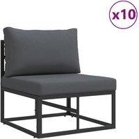 Berkfield Home Garden Sofa Set 13 pcs Black 353 x 353 x 71 cm Aluminium