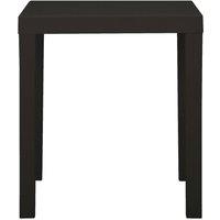 Berkfield Home Garden Table Anthracite 79x65x72 cm Plastic in Black | Size: 79 x 65 x 72 cm