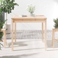 Berkfield Home Garden Table 82.5x82.5x76 cm Solid Wood Pine in Light Tan