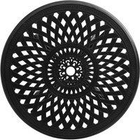 Berkfield Home Garden Table Black 78x78x72 cm Cast Aluminium | Size: 78 x 78 x 72 cm