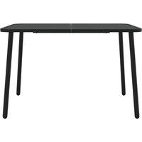 Berkfield Home Garden Table Anthracite 110x80x71 cm Steel in Black | Size: 110 x 80 x 71 cm