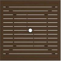 Berkfield Home Garden Table Brown 81.5x81.5x72 cm Steel