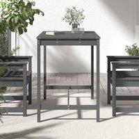 Berkfield Home Garden Table Grey 121x82.5x110 cm Solid Wood Pine