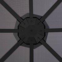 Berkfield Home Gazebo with Roof Aluminium 3x3 m Black