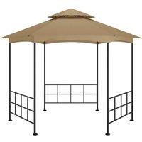 Berkfield Home Gazebo with Sidewalls 3.1x2.7 m Taupe in Beige
