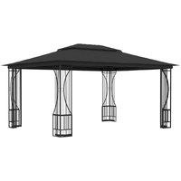Berkfield Home Gazebo with Nets 300x400x265 cm Anthracite in Black | Size: 300 x 400 x 265 cm