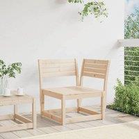Berkfield Home Garden Sofa Corner 73x73x78 cm Solid Wood Pine in Natural | Size: 73 x 73 x 78 cm