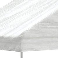 Berkfield Home Gazebo with Roof White 5.88x2.23x3.75 m Polyethylene
