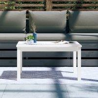 Berkfield Home Garden Table White 82.5x50.5x45 cm Solid Wood Pine