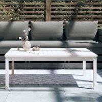 Berkfield Home Garden Table White 121x82.5x45 cm Solid Wood Pine