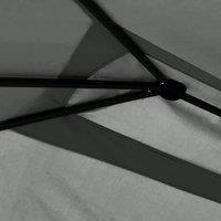 Berkfield Home Gazebo 3x6x2.6 m Anthracite 160 g/m in Charcoal
