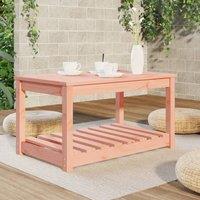 Berkfield Home Garden Table 82.5x50.5x45 cm Solid Wood Douglas in Light Tan