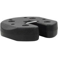 Berkfield Home Gazebo Weight Plates 4 pcs Black 220x50 mm Concrete