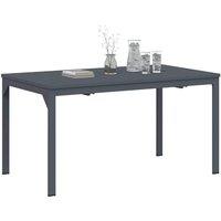 Berkfield Home Garden Table Dark Grey Aluminium Large Expandable Table Leaves