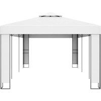 Berkfield Home Gazebo with Double Roof 3x6 m White