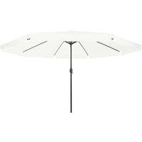 Berkfield Home Garden Umbrella 395x245 cm Sand White