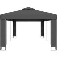 Berkfield Home Gazebo with Double Roof 3x6 m Anthracite in Dark Grey