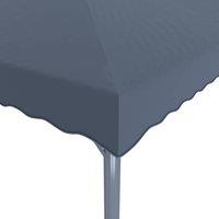 Berkfield Home Gazebo 300x300 cm Anthracite Aluminium in Dark Grey