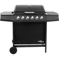 Berkfield Home Gas BBQ Grill with 6 Burners Black (FR/BE/IT/UK/NL only)