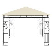 Berkfield Home Gazebo with Mosquito Net 3x3x2.73 m Cream 180 g/m