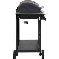 Berkfield Home Gas BBQ Grill with 6 Cooking Zones Steel Black