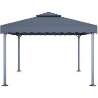 Berkfield Home Gazebo 400x300 cm Anthracite Aluminium in Dark Grey