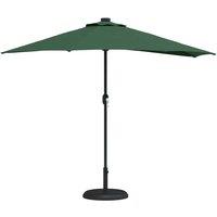 Berkfield Home Half Garden Parasol with Aluminium Pole - Green, 294 cm in Green