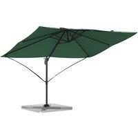 Berkfield Home Green Cantilever Umbrella Green Polyester fabric & metal frame