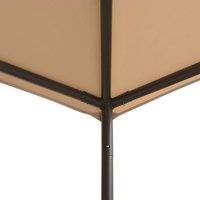 Berkfield Home Gazebo Pavilion Tent Canopy 3x3 m Steel Beige