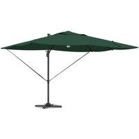 Berkfield Home Green Cantilever Umbrella Green Polyester, Metal Large