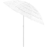 Berkfield Home Hawaii Beach Umbrella White 240 cm