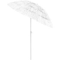 Berkfield Home Hawaii Beach Umbrella White 180 cm