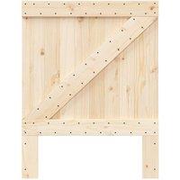 Berkfield Home Headboard 80x104 cm Solid Wood Pine in Light Tan