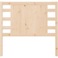 Berkfield Home Headboard 96x4x100 cm Solid Wood Pine in Natural | Size: 96 x 4 x 100 cm