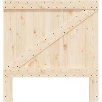 Berkfield Home Headboard 100x104 cm Solid Wood Pine in Natural