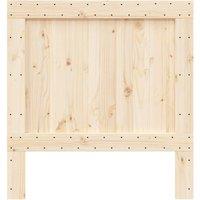 Berkfield Home Headboard 100x104 cm Solid Wood Pine in Natural