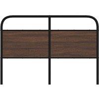 Berkfield Home Headboard Brown Oak 135 cm Steel & Engineered Wood