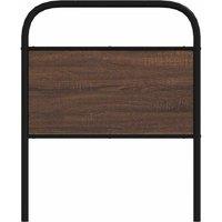 Berkfield Home Headboard Brown Oak 80 cm Steel & Engineered Wood