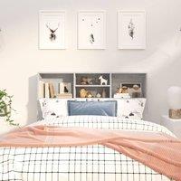 Berkfield Home Headboard Cabinet Concrete Grey 120x19x103.5 cm