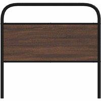 Berkfield Home Headboard Brown Oak 90 cm Steel & Engineered Wood