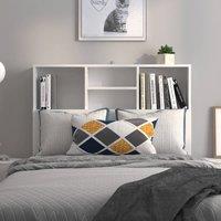 Berkfield Home Headboard Cabinet White 100x19x103.5 cm