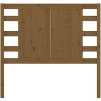 Berkfield Home Headboard Honey Brown 81x4x100 cm Solid Wood Pine | Size: 81 x 4 x 100 cm