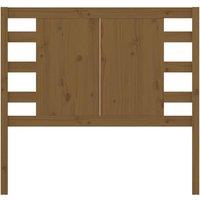 Berkfield Home Headboard Honey Brown 96x4x100 cm Solid Wood Pine | Size: 96 x 4 x 100 cm